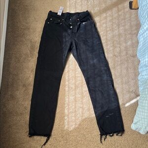 Levi's Black Button-Fly Jeans